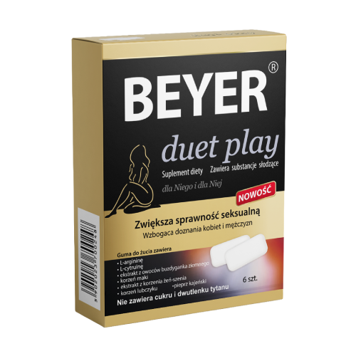 Duet Play - žuvačky pre páry, 6 žuvačiek