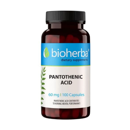 Vitamín B5 (kyselina pantoténová) 60 mg, 100 kapsúl