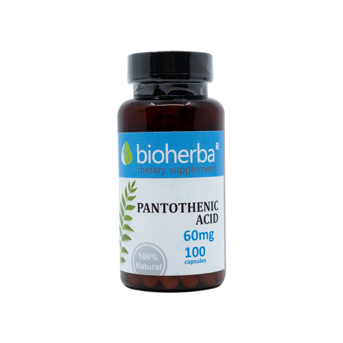 Vitamín B5 (kyselina pantoténová) 60 mg, 100 kapsúl