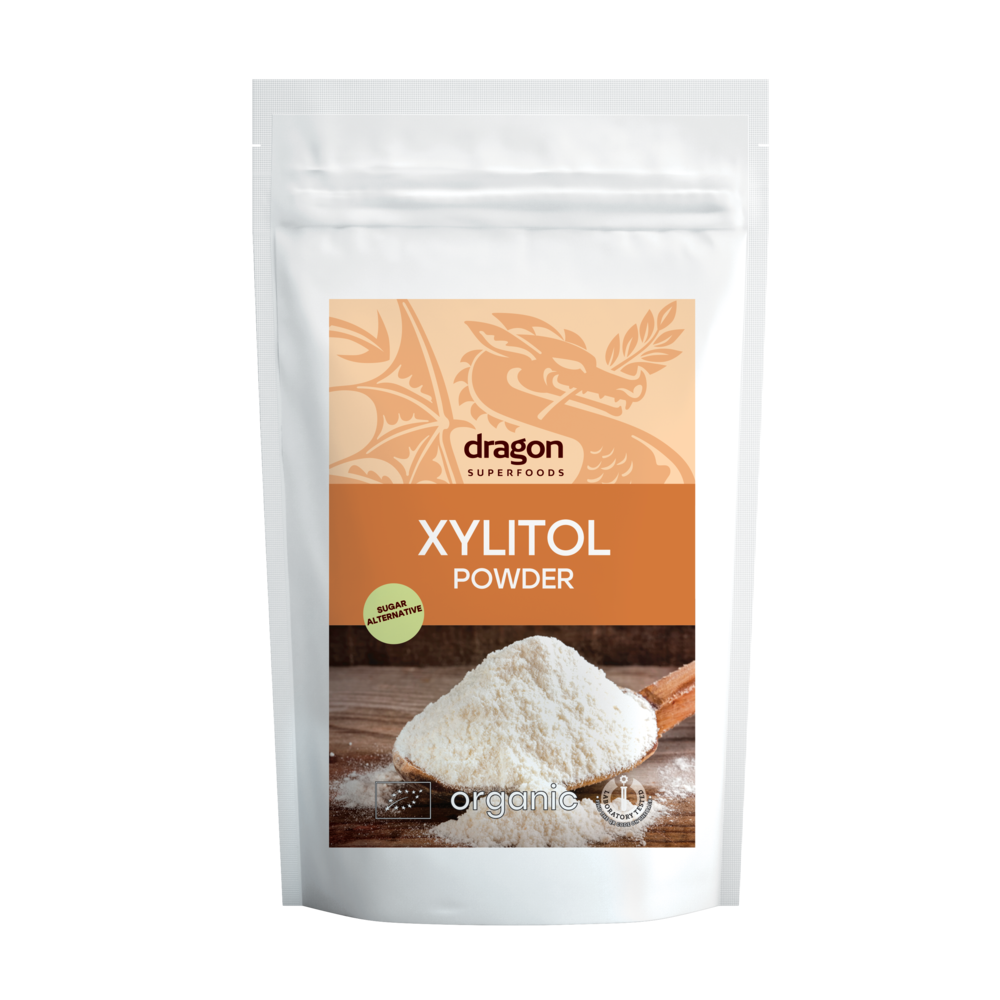 Xylitol vo forme prášku.