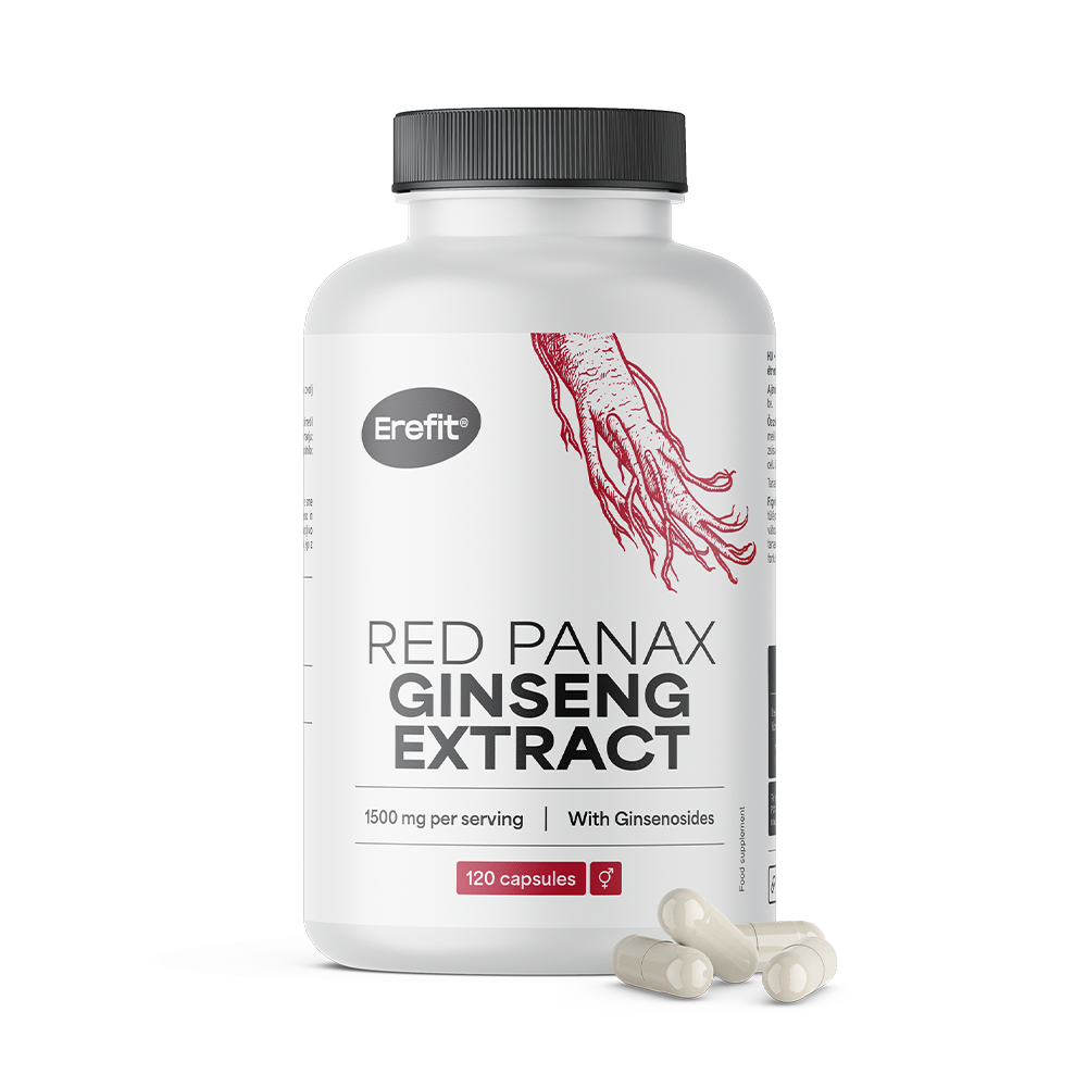 Červený Panax Ginseng.