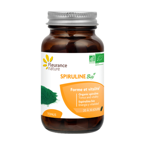 BIO Spirulina s vitamínmi A a B12.