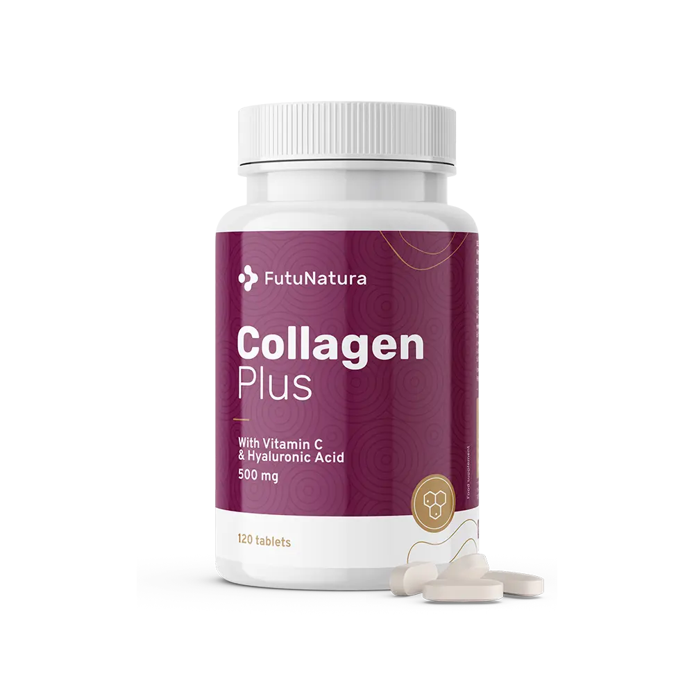 Kolagén + vitamín C + kyselina hyalurónová.