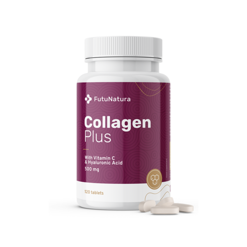 Kolagén + vitamín C + kyselina hyalurónová, 120 tabliet