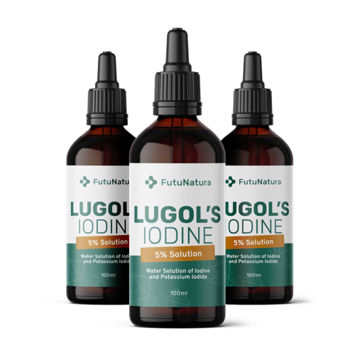 3x Lugolov roztok 5 % s pipetou, spolu 300 ml
