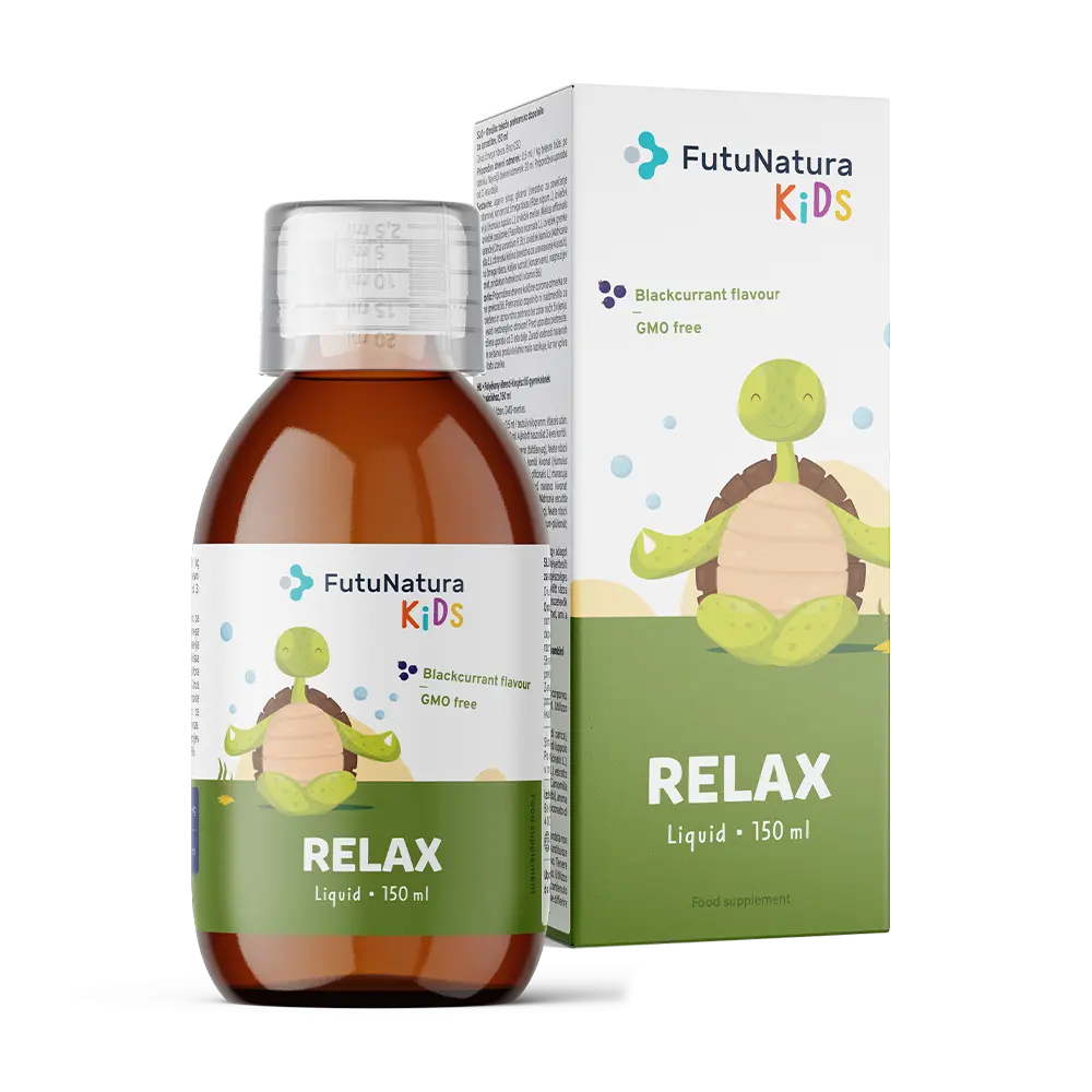Relax - Tekuté potravinové doplnky pre deti na uvoľnenie.
