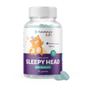 SLEEPY HEAD - Gumíky pre deti pre lepší spánok, 30 gumových bonbónov