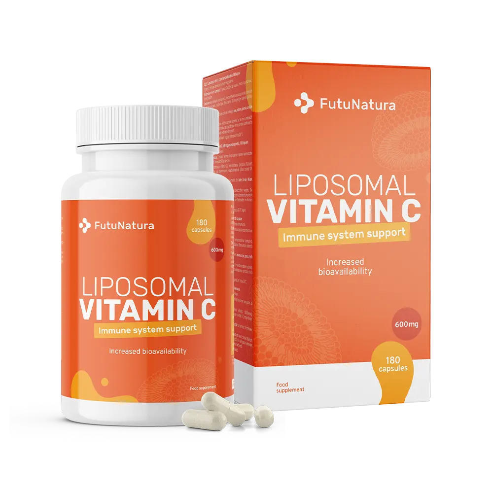 Liposomálny vitamín C s ružičkou.