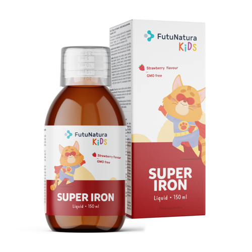 Super Iron: Železo + B vitamíny – Tekutý výživový doplnok pre deti, 150 ml