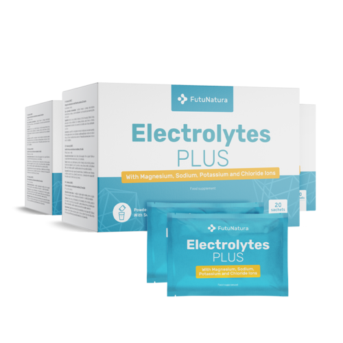 3x Elektrolyty - prášok na prípravu nápoja, spolu 60 vrecúšok