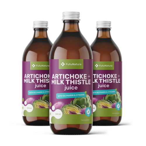 3x Šťava z artičoky a pestreca mariánskeho, spolu 1500 ml