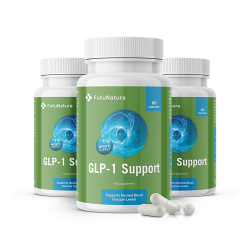 3x GLP-1 Support - komplex rastlinných extraktov s chrómom, spolu 180 kapsúl