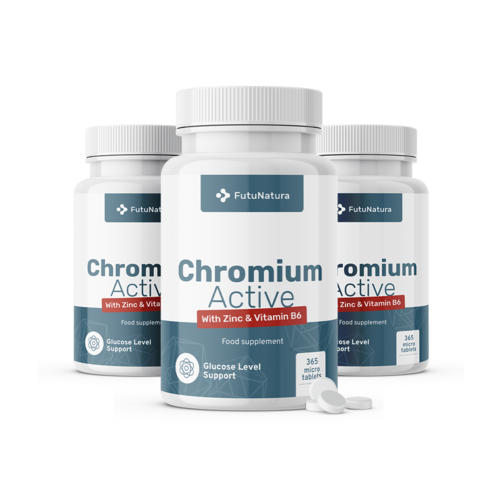 3x Chróm Active, spolu 1095 mikro tabliet