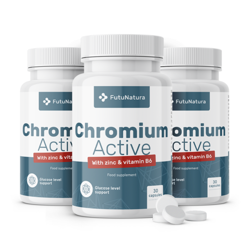 3x Chróm Active, spolu 1095 mikro tabliet