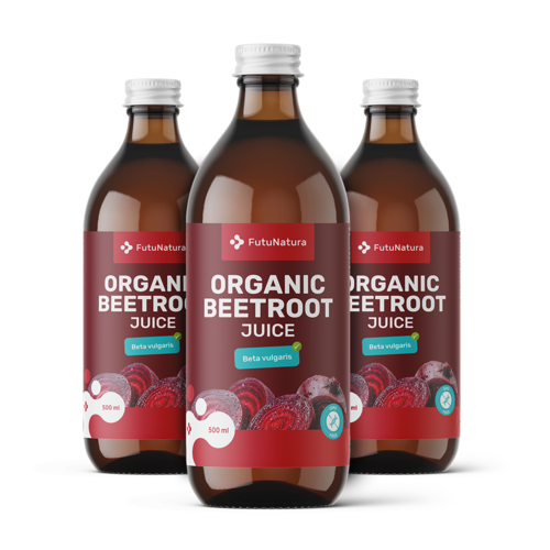 3x BIO Šťava z cvikly, spolu 1500 ml