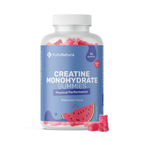Kreatín monohydrát 3000 mg – melón, 90 gumových cukríkov