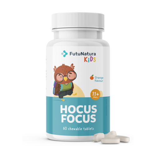 HOCUS FOCUS pre deti, 60 žuvacích tabliet