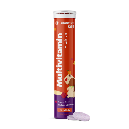 Multivitamíny pre deti – šumivé tablety, 20 šumivých tabliet