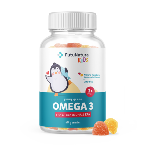 OMEGA-3 – Gumíky pre deti, 60 gumových bonbónov