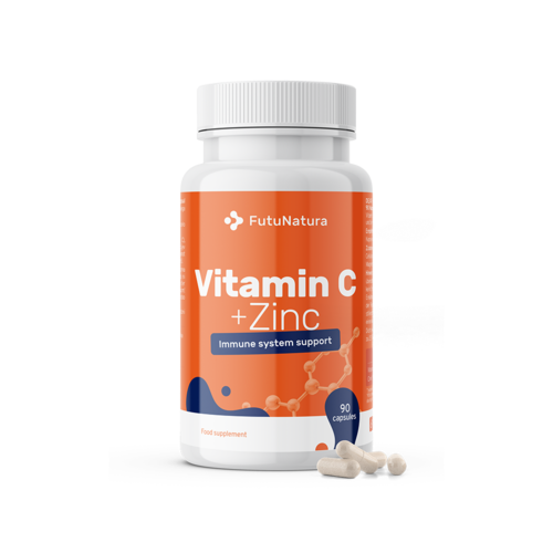 Vitamín C + zinok, 90 kapsúl