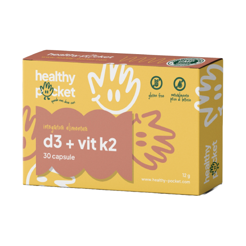 Vitamín D3 + K2, 30 kapsúl