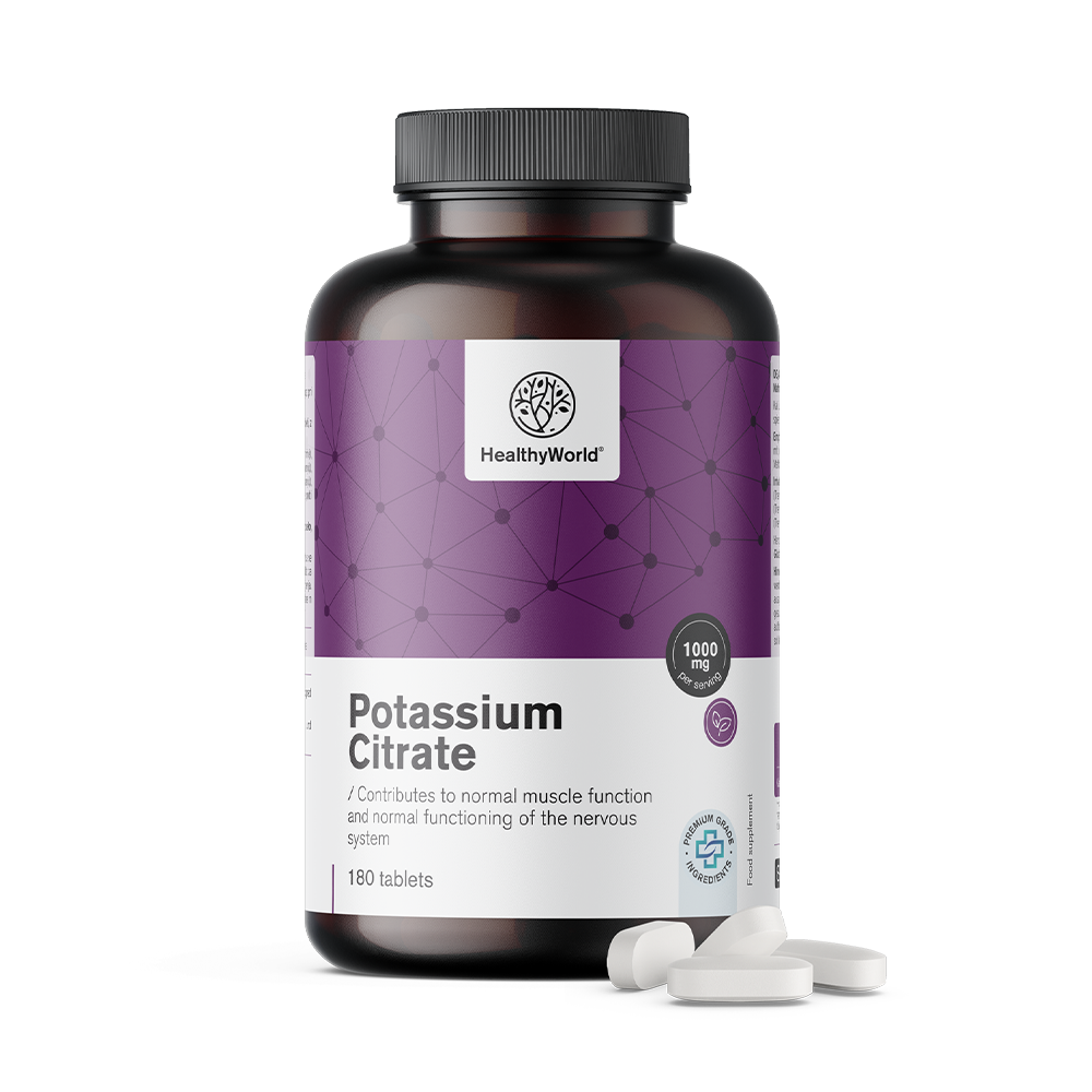 Citrát draselný 1000 mg vo forme tabliet