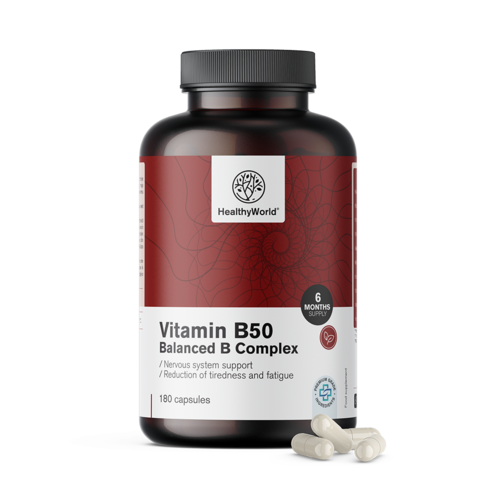 Komplex vitamínov B50, kapsuly.