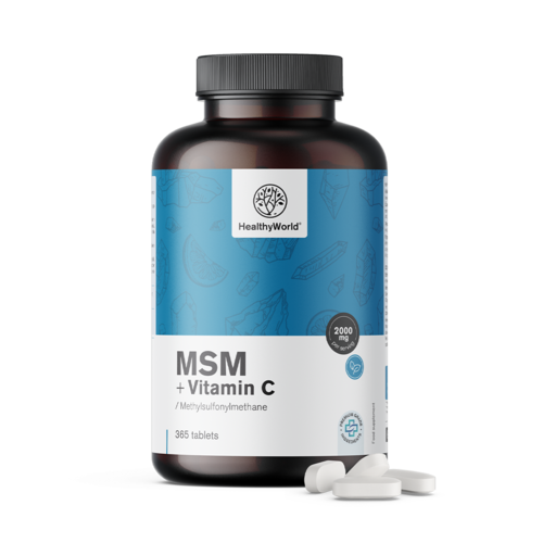 MSM 2000 mg – s vitamínom C