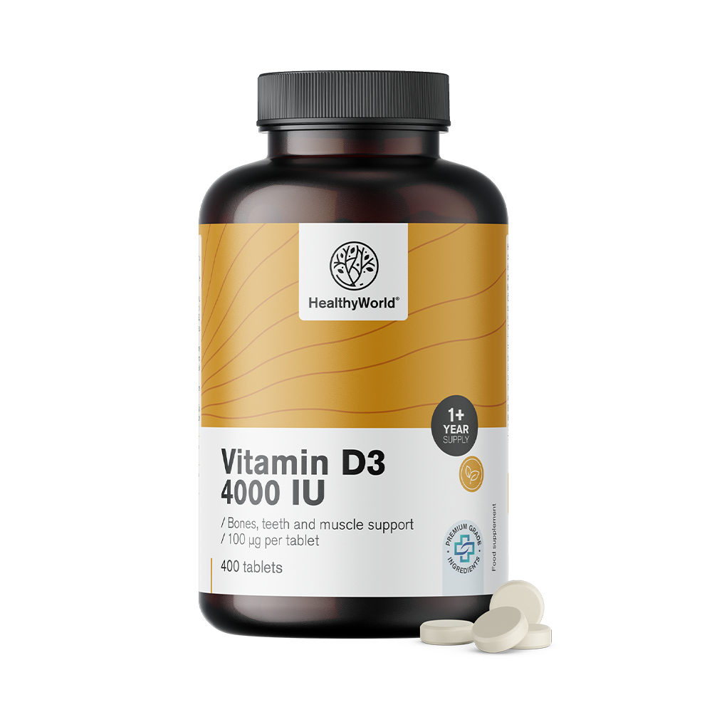 Vitamín D3 4000 IU vo veľkom balení XL