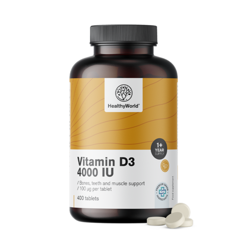 Vitamín D3 4000 IU vo veľkom balení XL