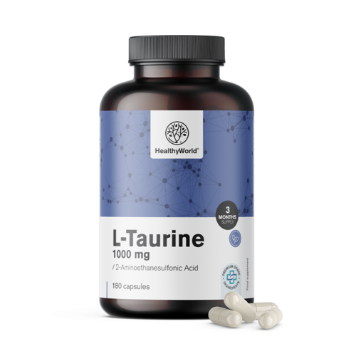 L-taurín 1000 mg, 180 kapsúl