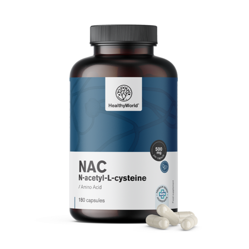 N-acetylcysteín alebo NAC vo forme kapsúl