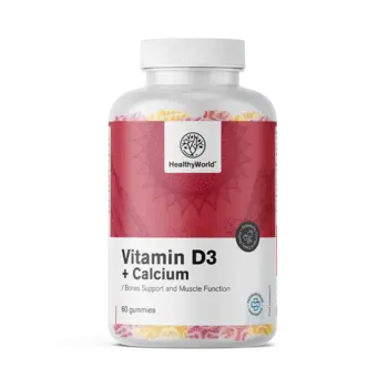 Vitamín D3 + Vápnik v gumíkoch.