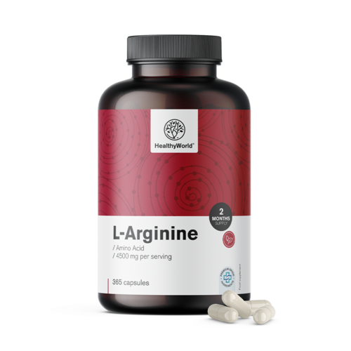 L-arginín 4500 mg vo forme kapsúl