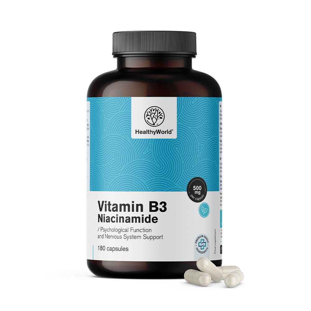 Vitamín B3 500 mg vo forme kapsúl
