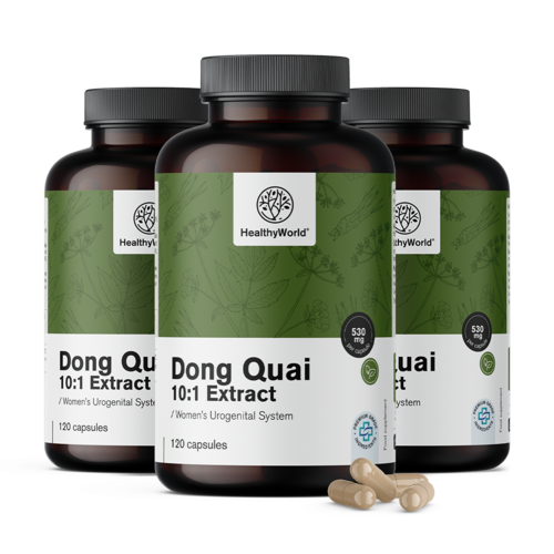 3x Angelika čínska - Dong Quai 530 mg, spolu 360 kapsúl