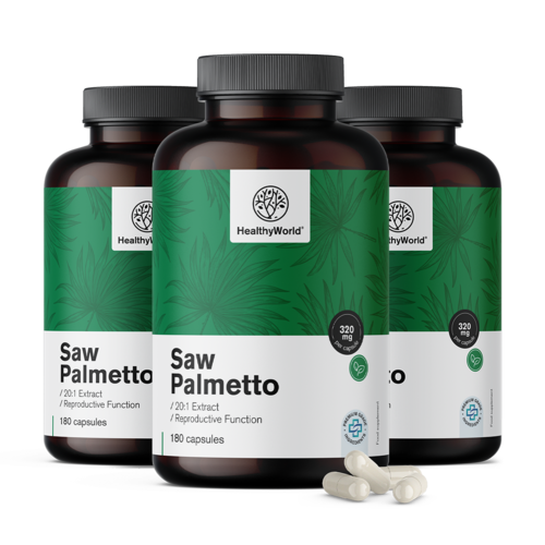 3x Saw Palmetto – Serenoa 320 mg, spolu 540 kapsúl
