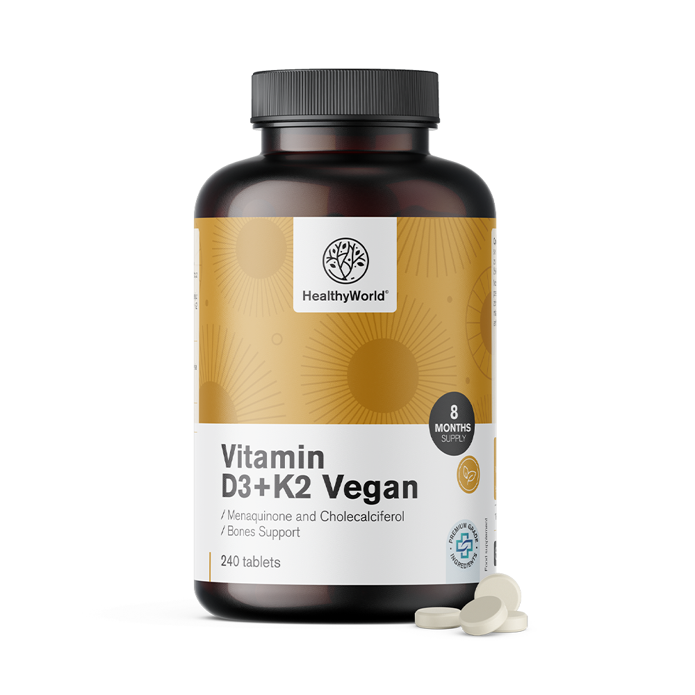 Vegánske vitamíny D3+K2