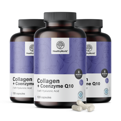 3x Kolagén + Koenzým Q10, spolu 360 kapsúl