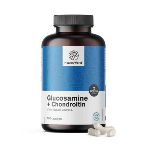 Glukozamín + chondroitín, 180 kapsúl