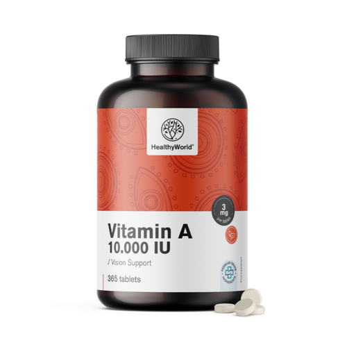 Vitamín A 10 000 IU, 365 tabliet
