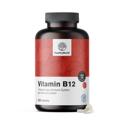 Vitamín B12 500 µg, 365 tabliet