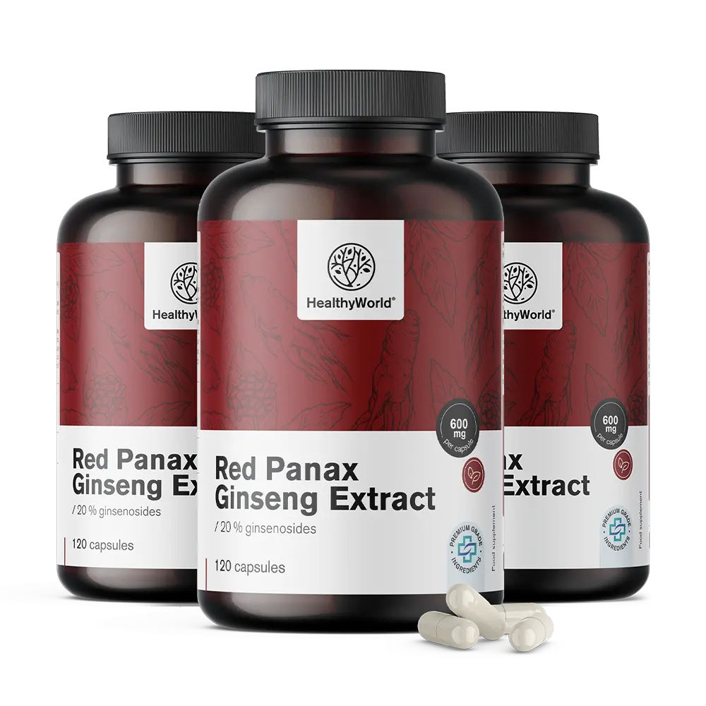 Red Panax Ginseng – izvleček rdečega ginsenga 600 mg