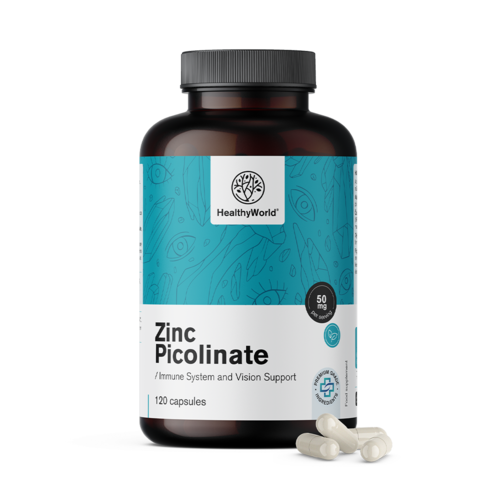 Pikolinát zinočnatý 50 mg, 120 kapsúl