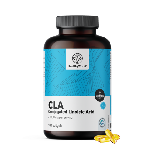 CLA 3000 mg – konjugovaná kyselina linolová, 180 mäkkých kapsúl
