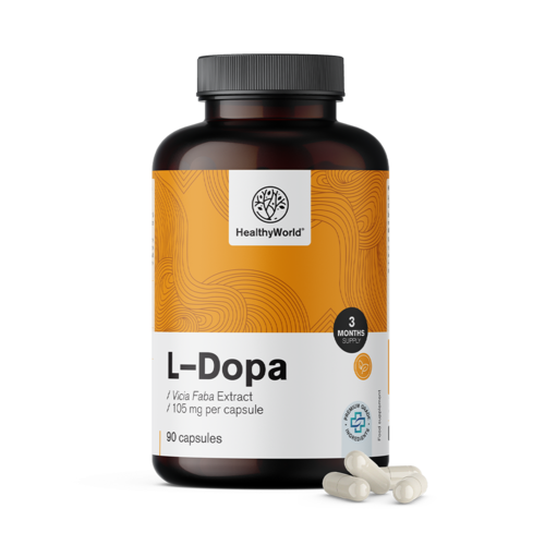 L-dopa 105 mg - z extraktu bôbu, 90 kapsúl