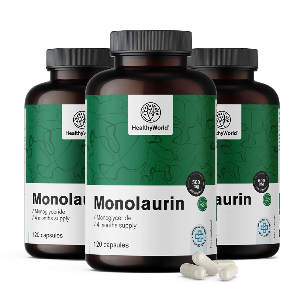 Monolaurin 500 mg v kapsulah