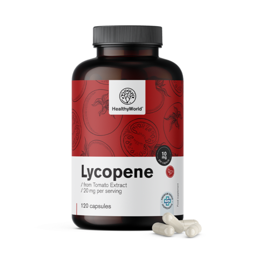Lykopén 10 mg - z extraktu paradajky, 120 kapsúl