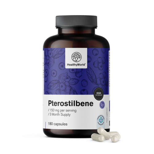 Pterostilbén 150 mg, 180 kapsúl