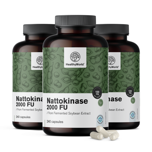 3x Nattokinase 2000 FU, spolu 720 kapsúl